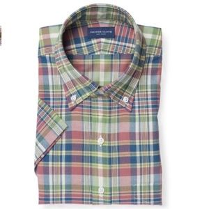 Berry Green and Blue Indian Madras Shirt